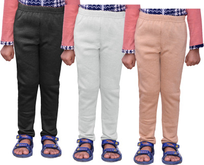 IndiWeaves Legging For Girls(Multicolor Pack of 3)