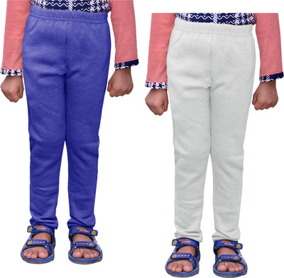 IndiWeaves Legging For Girls(White Pack of 2)