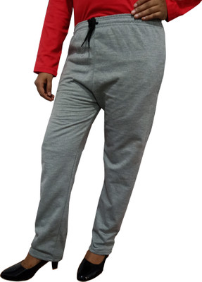 Indistar Solid Women Grey Track Pants