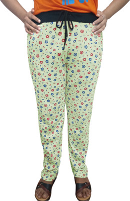 Indistar Printed Women Green Track Pants