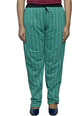 IndiWeaves Printed Women Green Track Pants