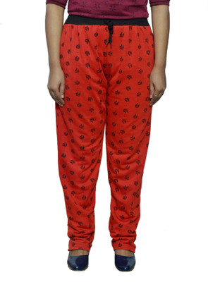 IndiWeaves Printed Women Red Track Pants