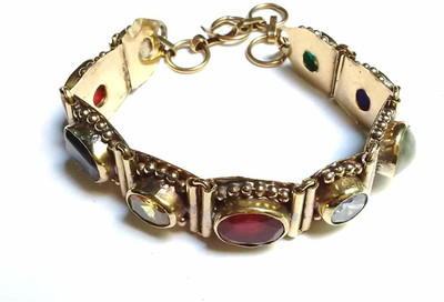 omlite Alloy Agate Bracelet