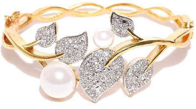 Filiko Brass Cubic Zirconia Gold-plated Bracelet