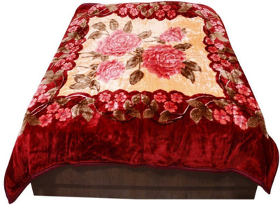 Oshano Printed Single Mink Blanket for  Heavy Winter(Microfiber, Multicolor)
