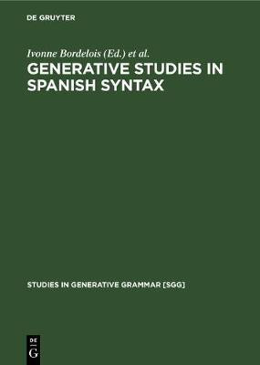 Generative Studies in Spanish syntax(English, Electronic book text, unknown)