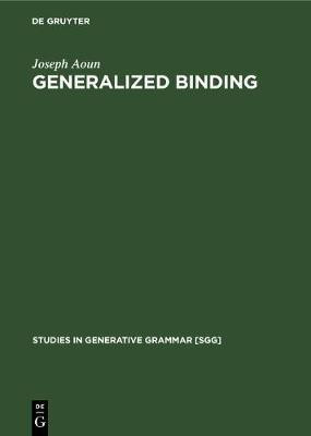 Generalized binding(English, Electronic book text, Aoun Joseph)