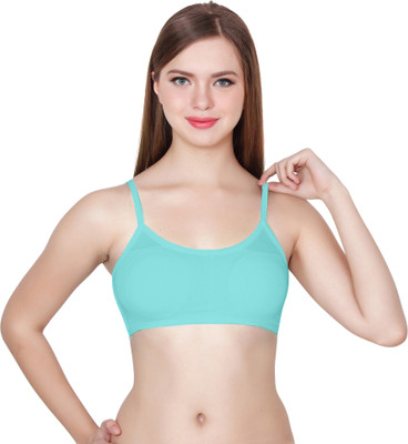 Zed SIX STRAP Women Cage Bra Lightly Padded Bra(Light Blue)