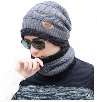 AlexVyan Self Design Beanie Cap