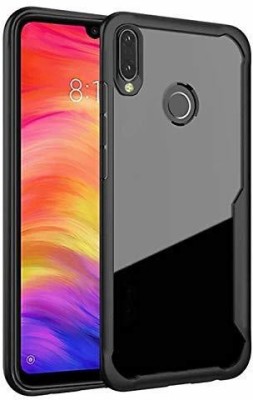 MOBILOVE Back Cover for Mi Redmi Note 7, Note 7 Pro, 7s | Eventual Series Anti-Scratch Shock Proof Transparent Back Case(Black, Transparent, Rugged Armor, Pack of: 1)