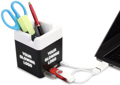 stupefying 1 Compartments plastic Mobile Holder With pen stationary(Black)