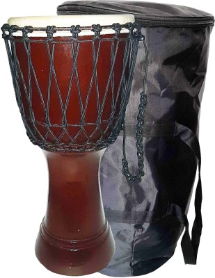 GT manufacturers Brown Djembe With Carry Bag Djembe(25 cm)