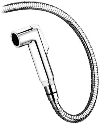 NEW WARE Recto Health Faucet with 1 meter CP SS Hose pipe and ABS wall Mount Hook For Bathroom/Toilet Health  Faucet(Wall Mount Installation Type)