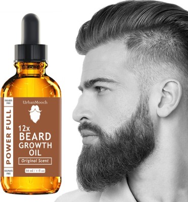 UrbanMooch 12X -PowerFull Beard Growth Oil, Moustache Oil Hair Oil(30 ml)