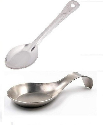 Dynore Single spoon rest with cooking spoon Kitchen Tool Set(Cooking Spoon, Spatula)