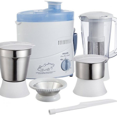 PHILIPS JUICER MIXER GRINDER HL1632 500 Juicer Mixer Grinder (3 Jars, BLUE AND WHITE)