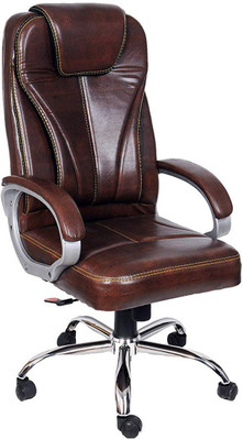 Flipkart Perfect Homes Reclining Leatherette Office Executive Chair(Brown)