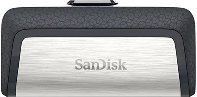 SanDisk Dual Drive Type C 128 GB OTG Drive Compatible with Laptop, Desktop Computer, Mobile, Netbook USB 3.1 Metal, Plastic Case(Silver, Grey, Type A to Type C)