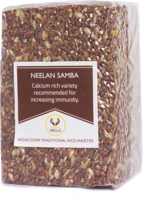 Namma Nellu Traditional Rice - Neelan Samba Red Raw Rice (Medium Grain, Unpolished)(1 kg)