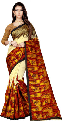 KARA Self Design, Printed, Color Block, Ombre, Dyed Fashion Silk Blend, Pure Cotton Saree(Multicolor, Gold, Black, Beige, Yellow) KARA Self Design, Printed, Color Block, Ombre, Dyed Fashion Silk Blend, Pure Cotton Saree(Multicolor, Gold, Black, Beige, Yellow)