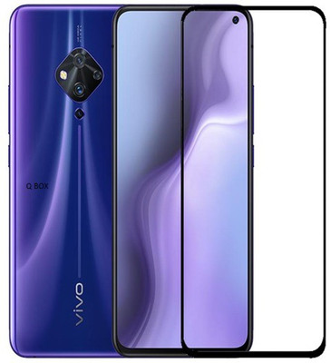 Q Box Edge To Edge Tempered Glass for Vivo S5(Pack of 1)