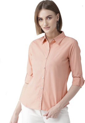 Style Quotient Women Solid Casual Beige Shirt