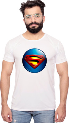 NITYANAND CREATIONS Printed Men Round Neck White T-Shirt