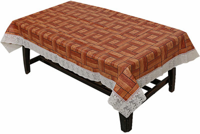 ZITIN Abstract 6 Seater Table Cover(Multicolor, PVC)