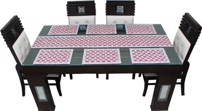 Glassiano Pink, Maroon 213 cm Table Runner(Polyester)