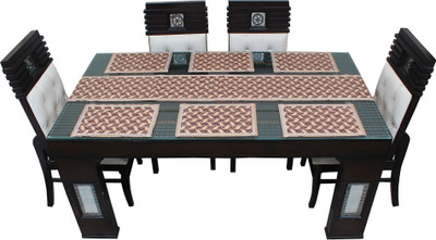 Glassiano Black, Brown 213 cm Table Runner(Polyester)