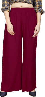 Hinayat Fashion Regular Fit Women Maroon Trousers