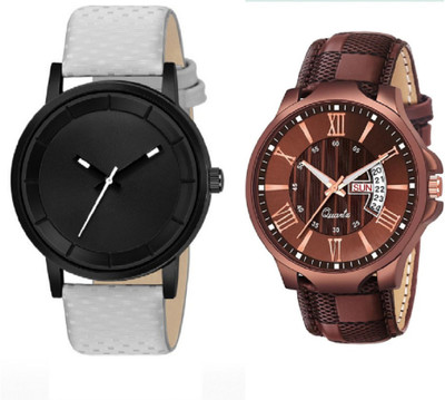 JAMVAI STYLISH ANOLOG COMBO WATCH4 JM STYLISH ANOLOG WATCH E SET OF 2 Analog Watch - For Boys