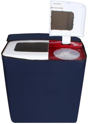 JM Homefurnishings Semi-Automatic Washing Machine  Cover(Width: 83 cm, Blue, plain)