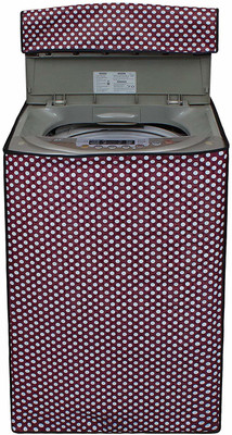 KingMatters Top Loading Washing Machine  Cover(Width: 51 cm, White, Purple)