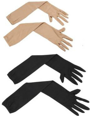 Buyra Cotton Arm Sleeve For Men & Women(Free, Black, Beige)