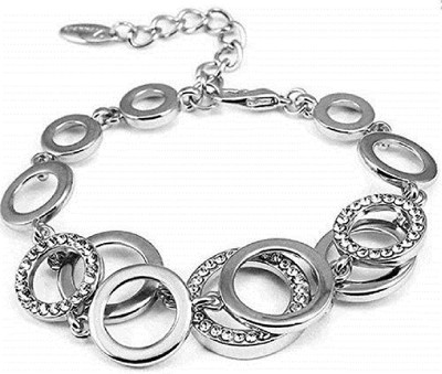 VJ Alloy Silver Bracelet