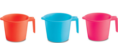 MILTON Plastic Bath Mug(Multicolor 1.5)