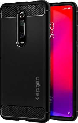 Spigen Back Cover for Mi K20, Mi K20 Pro(Black, Rugged Armor)