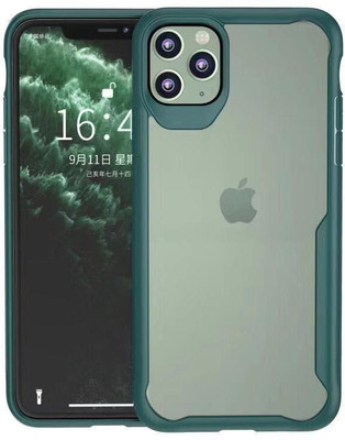JPACC Bumper Case for APPLE IPHONE 11 PRO(Transparent, Green, Shock Proof)