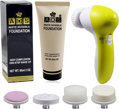 adbeni Foundation with Face Massager GC-393(2 Items in the set)