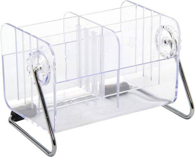 Oxfo 6 Compartments Acrylic Multifunction Transparent Detachable Rotation Storage Box Remote Control Holder Organizer(Clear)