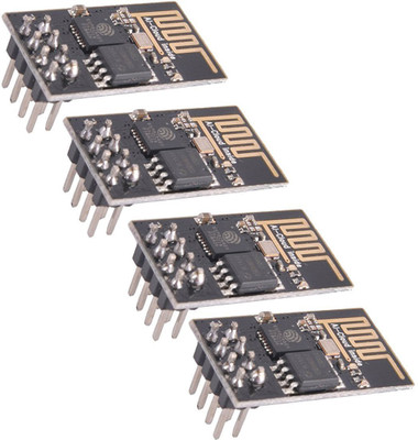 TRUSTECH 4pcs ESP8266 Esp-01 Serial Wireless Wifi Transceiver Module Compatible with Micro Controller Board Electronic Hobby Kit