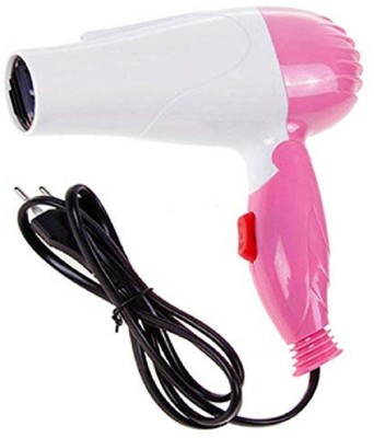 JAMMY ZONES Professional Folding Salon Style N1290 Hair Dryer With 2 Speed Control G7 Hair Dryer(1000 W, Pink, White)