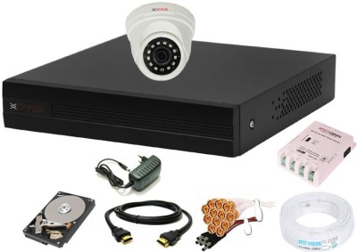 CP PLUS 4 Channal HD DVR 1080p 1Pcs,Indoor Camera 2.4 MP 1Pcs,500 GB Hard Disk,Full combo set Security Camera(500 GB, 4 Channel)