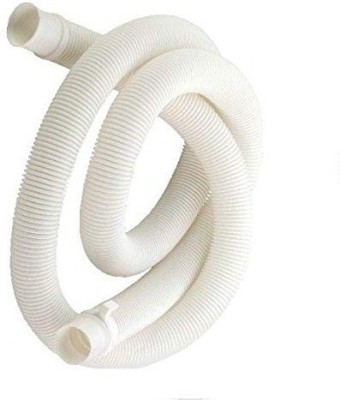 NEW WARE 3 Meter Washing machine Outlet pipe Drain Corrugated Plastic Outlet/Drain/Extension Hose Suitable for All Fully/Semi Automatic Washing Machines Outlet (Length: 3 Meter, White) Hose Pipe(300 cm)