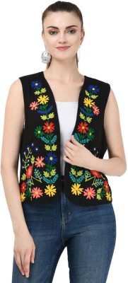 SAAKAA Sleeveless Embroidered Women Jacket