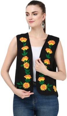 SAAKAA Sleeveless Embroidered Women Jacket