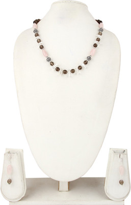 Pearlz Ocean Alloy Silver Multicolor Jewellery Set(Pack of 1)