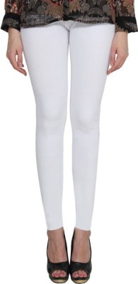 SHIV FASHION Ankle Length  Western Wear Legging(White, Solid)