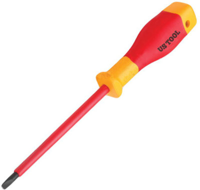 US TOOL VDE 1000V Insulated Screwdriver(-5.5x125) Standard Screwdriver(Pack of 1)